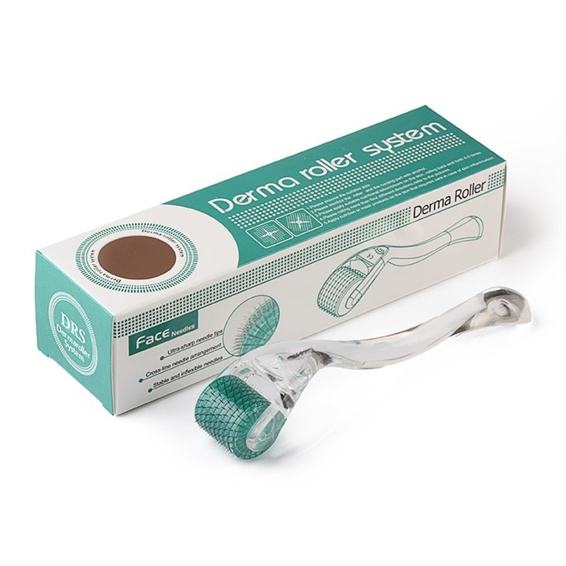 Derma Roller <br> Kosmetikgerät für Mikronadel Mesotherapie mit 100 Mikronadeln, 1mm Tiefe